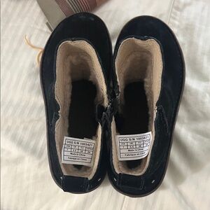 UGG Black Boots with Soft Cream Interior